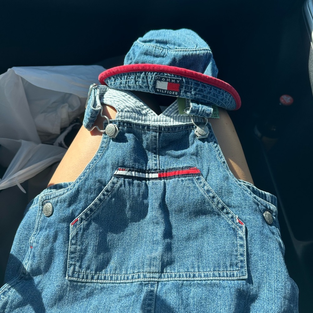Tommy Hilfiger Kids Blue Denim Overalls dress